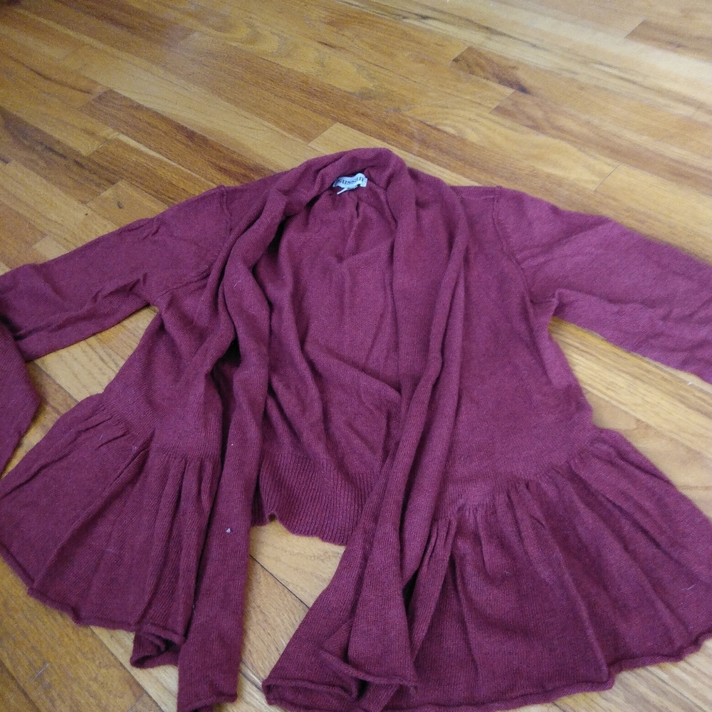 Rust tie Cardigan - Picture 2 of 3